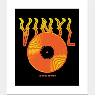 Vinyl Sounds Better Vinyl Record Music Lover Posters and Art